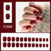 12 Sizes-24 Pcs Press On Nails C1604