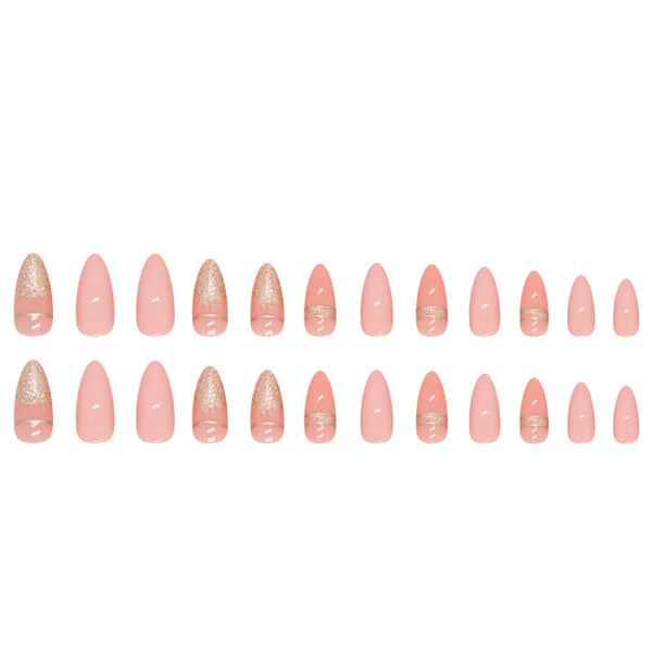 12 Sizes-24 Pcs Press On Nails W691