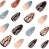 12 Sizes-24 Pcs Press On Nails JP4118