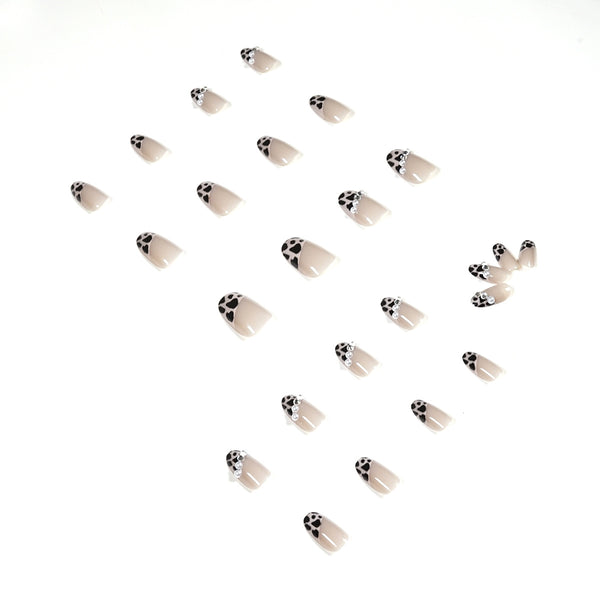 12 Sizes-24 Pcs Press On Nails JP1230