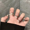 12 Sizes-24 Pcs Press On Nails R870