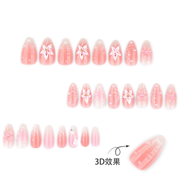 12 Sizes-24 Pcs Press On Nails JP4328