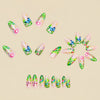 12 Sizes-24 Pcs Press On Nails Y1956