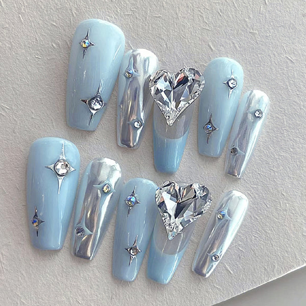 12 Sizes-24 Pcs Press On Nails Z752
