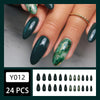12 Sizes-24 Pcs Press On Nails Y012