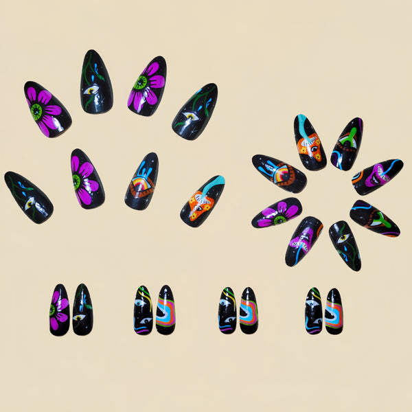 12 Sizes-24 Pcs Press On Nails Y263
