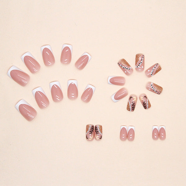 12 Sizes-24 Pcs Press On Nails W361