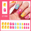 12 Sizes-24 Pcs Press On Nails C1789