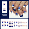12 Sizes-24 Pcs Press On Nails C1779