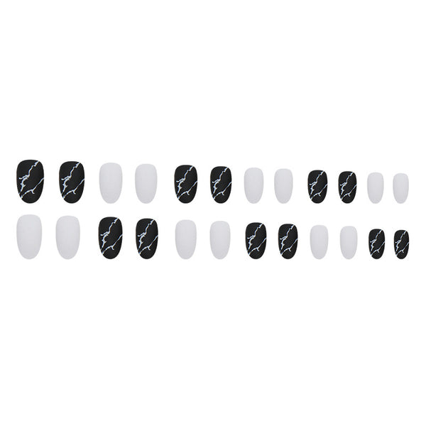 12 Sizes-24 Pcs Press On Nails R784