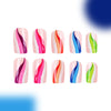 12 Sizes-24 Pcs Press On Nails C389