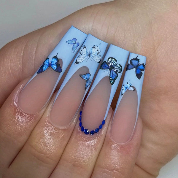 12 Sizes-24 Pcs Press On Nails Z759