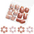 12 Sizes-24 Pcs Press On Nails GlitterShine-1-24pcs