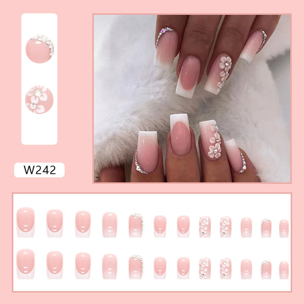 12 Sizes-24 Pcs Press On Nails W243