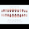 12 Sizes-24 Pcs Press On Nails FT-806