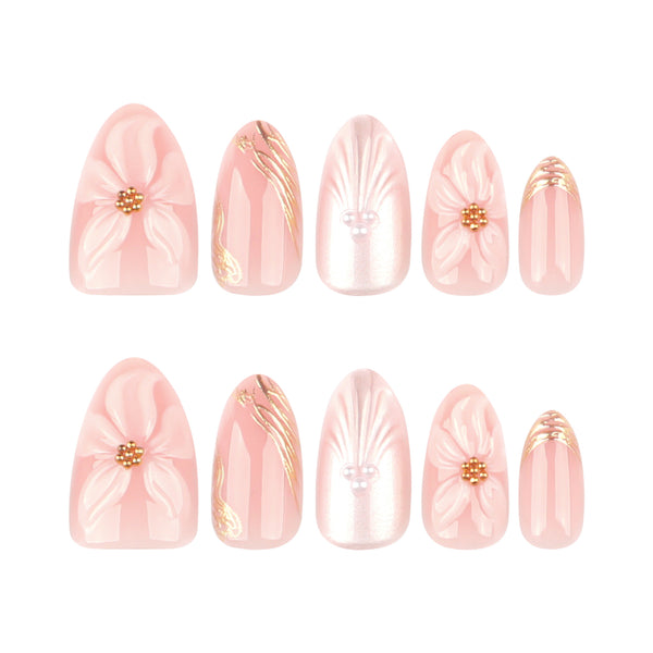 Glamhalo Premiere 30pcs Press On Nails – Eco-Friendly Perfect Fit - GD69