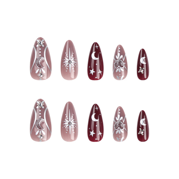 12 Sizes-24 Pcs Press On Nails JP2835