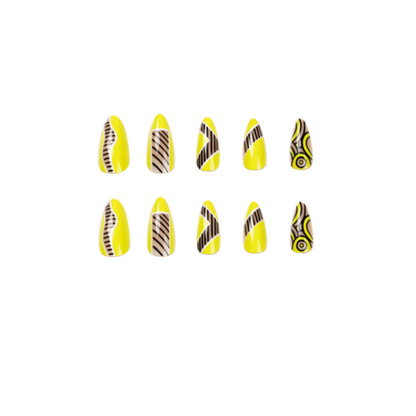 12 Sizes-24 Pcs Press On Nails JP1817