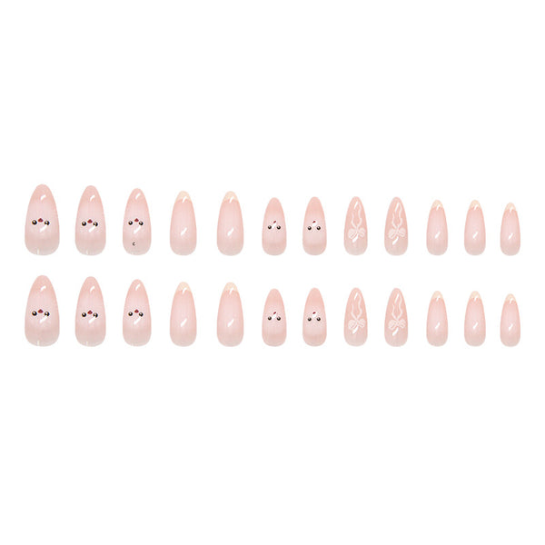 12 Sizes-24 Pcs Press On Nails R919