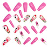 12 Sizes-24 Pcs Press On Nails Y1095