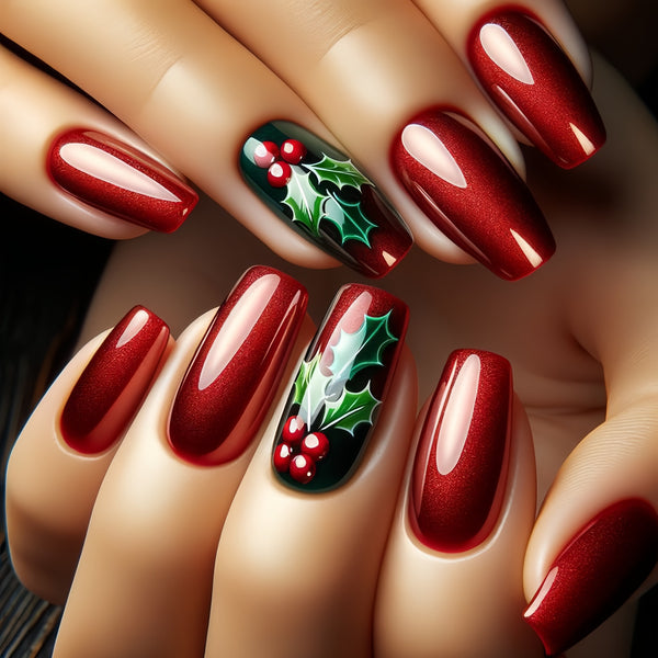 12 Sizes-24 Pcs Press On Nails Y1221