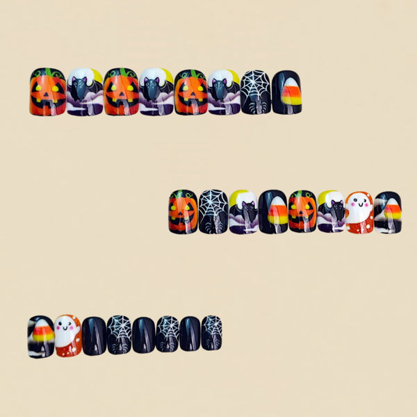 12 Sizes-24 Pcs Press On Nails y2046-24