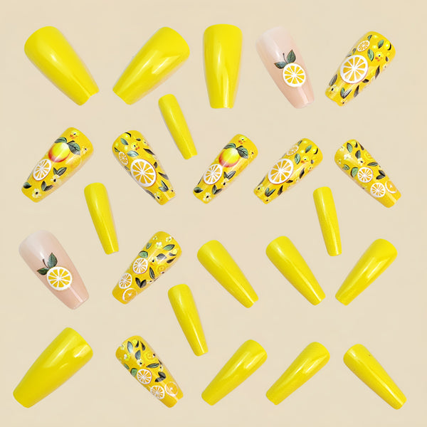 12 Sizes-24 Pcs Press On Nails Y1096