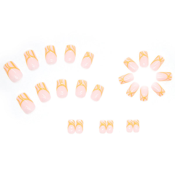 12 Sizes-24 Pcs Press On Nails W189