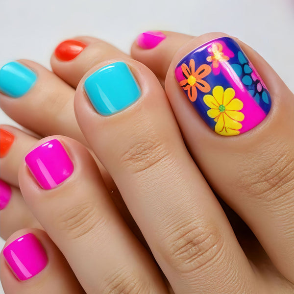 12 Sizes-24 Pcs Press On Nails Y824