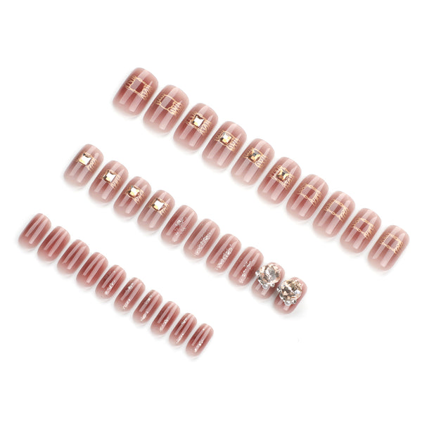 15 Sizes-30 Pcs Press On Nails GN030