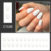 12 Sizes-24 Pcs Press On Nails C1530