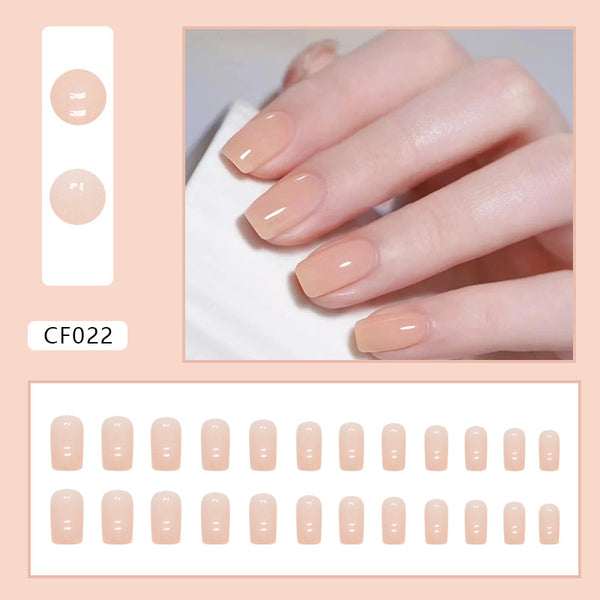 12 Sizes-24 Pcs Press On Nails CF022