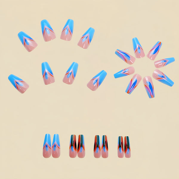 12 Sizes-24 Pcs Press On Nails Y726