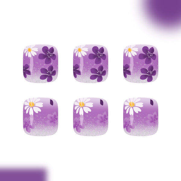 12 Sizes-24 Pcs Press On Nails C1694
