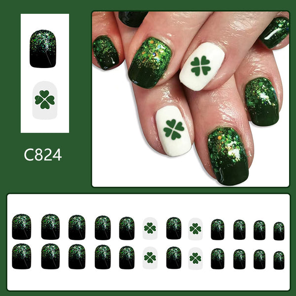 12 Sizes-24 PcsPress On Nails C824