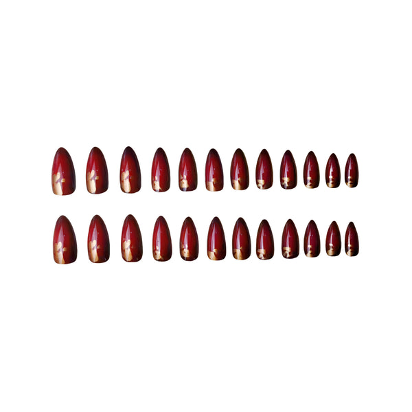 12 Sizes-24 Pcs Press On Nails Y229