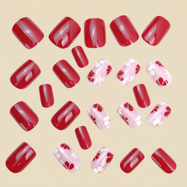12 Sizes-24 Pcs Press On Nails Y1183