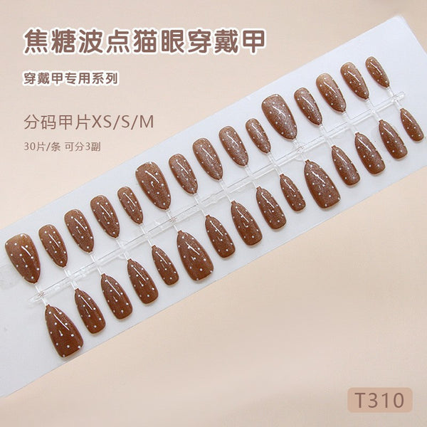 12 Sizes-24 Pcs Press On Nails T332
