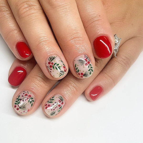 12 Sizes-24 Pcs Press On Nails JB233
