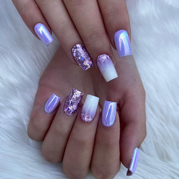 12 Sizes-24 Pcs Press On Nails W1329