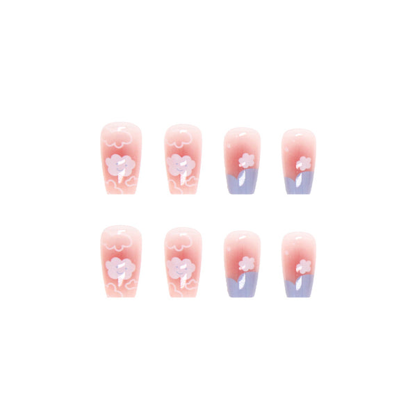12 Sizes-24 Pcs Press On Nails R610