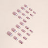 12 Sizes-24 Pcs Press On Nails W911