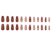 12 Sizes-24 Pcs Press On Nails W1636