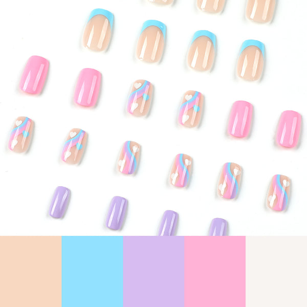 12 Sizes-24 Pcs Press On Nails JP2584