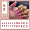 12 Sizes-24 Pcs Press On Nails C246