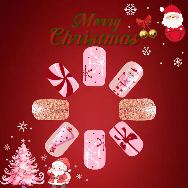 12 Sizes-24 Pcs Press On Nails C679