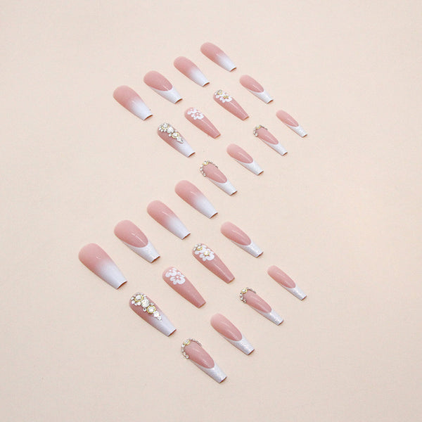12 Sizes-24 Pcs Press On Nails Z713