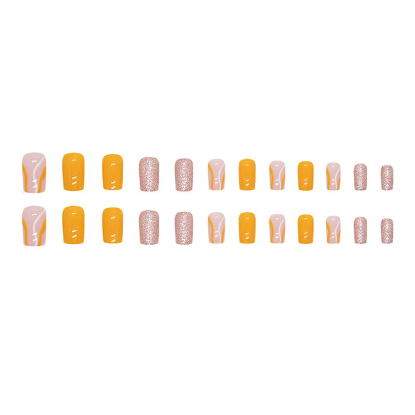 12 Sizes-24 Pcs Press On Nails W981