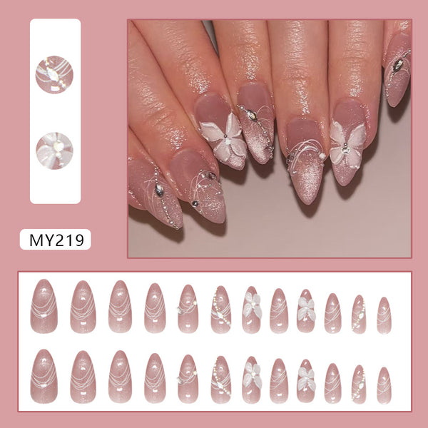 12 Sizes-24 Pcs Press On Nails MY219