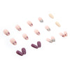 12 Sizes-24 Pcs Press On Nails R474